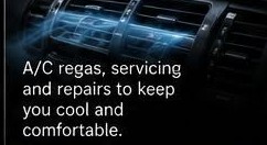 A/C regas, servicing and repairs to keep you cool and comfortable.