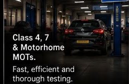 Class 4, 7 & motorhome MOTs — fast, efficient and thorough testing.